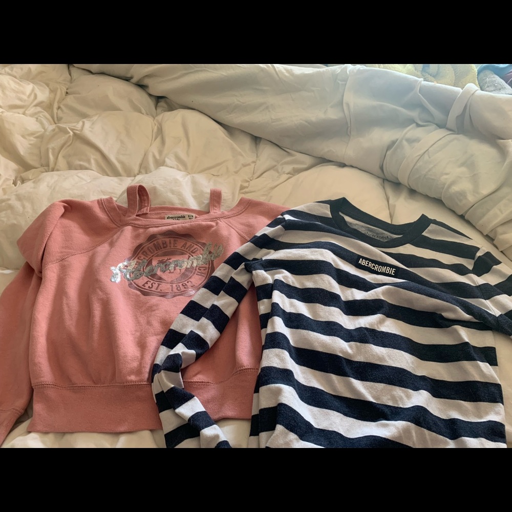 Two Abercrombie Kids size 9/10 shirts